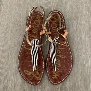 Sam Edelman Zebra Print Gigi Sandal Size 7.5